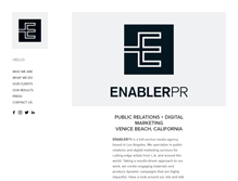 Tablet Screenshot of enablerpr.com